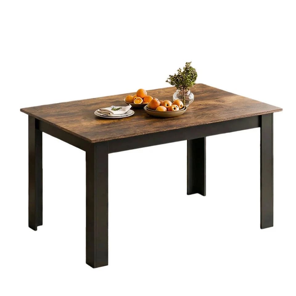 Mondeer Esstisch Modern Rechteckig Schwarz/Weiß/Grau Holzoptik - Bild 4