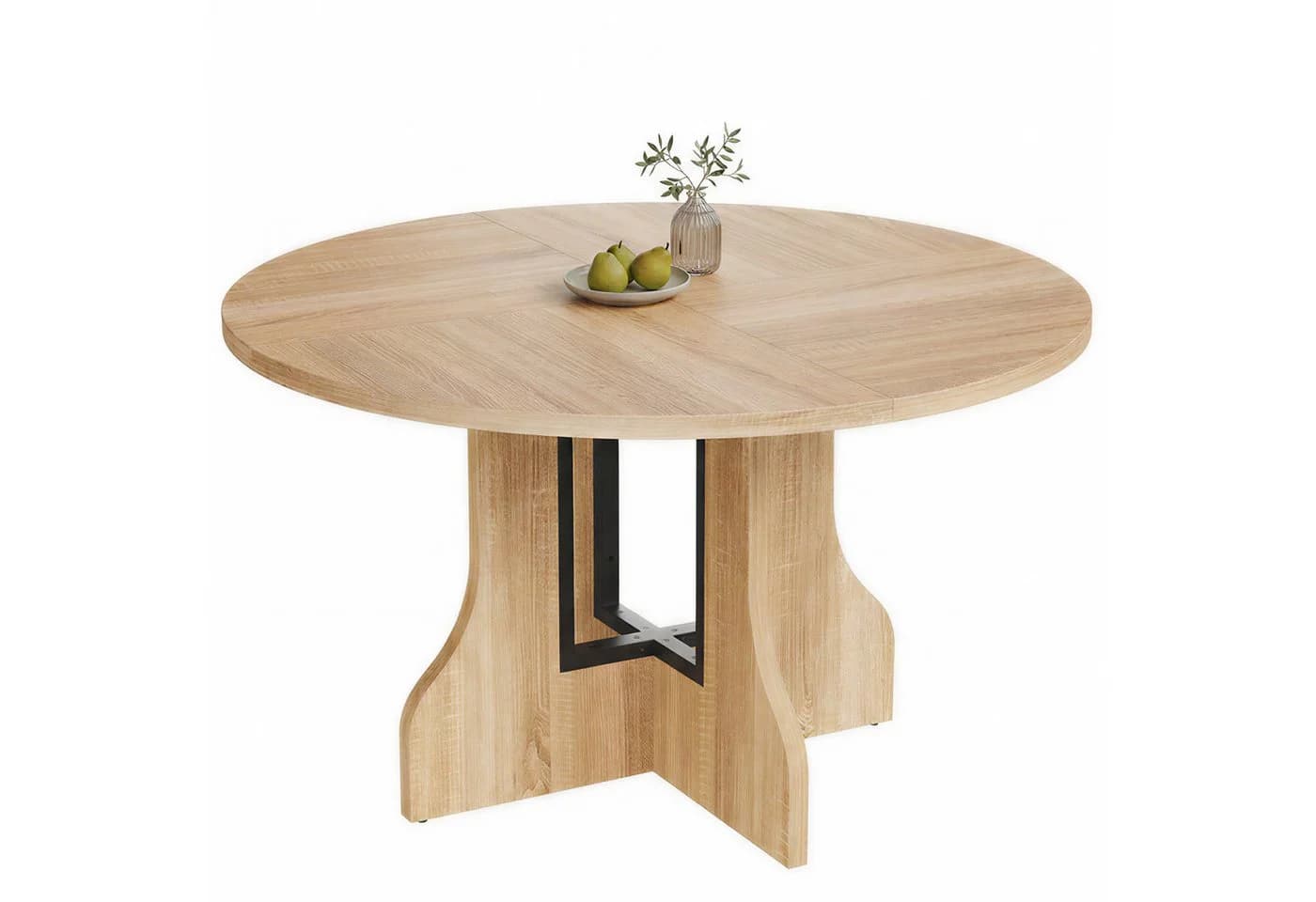 Mondeer Esstisch Rundtisch 120 cm Farmhouse Holzwerkstoff - Bild 3