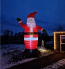 Spetebo Selbstaufblasbarer Weihnachtsmann XXL LED rot/weiß Bild 2