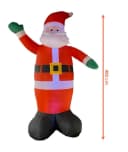 Spetebo Selbstaufblasbarer Weihnachtsmann XXL LED rot/weiß Bild 3