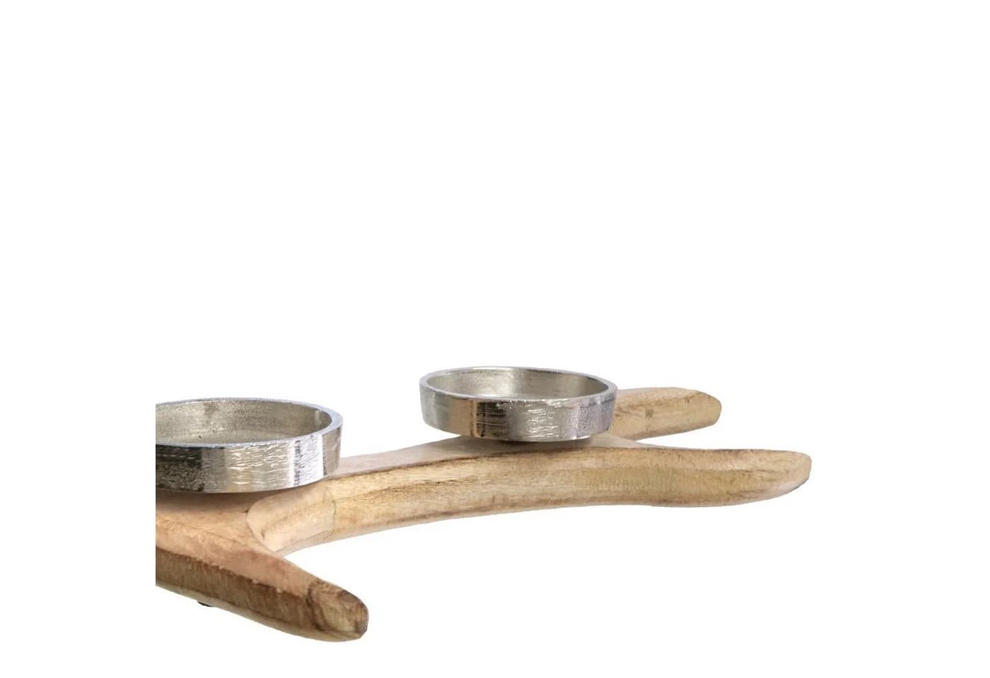Spetebo Teelichthalter GEWEIH 56 cm Mangoholz