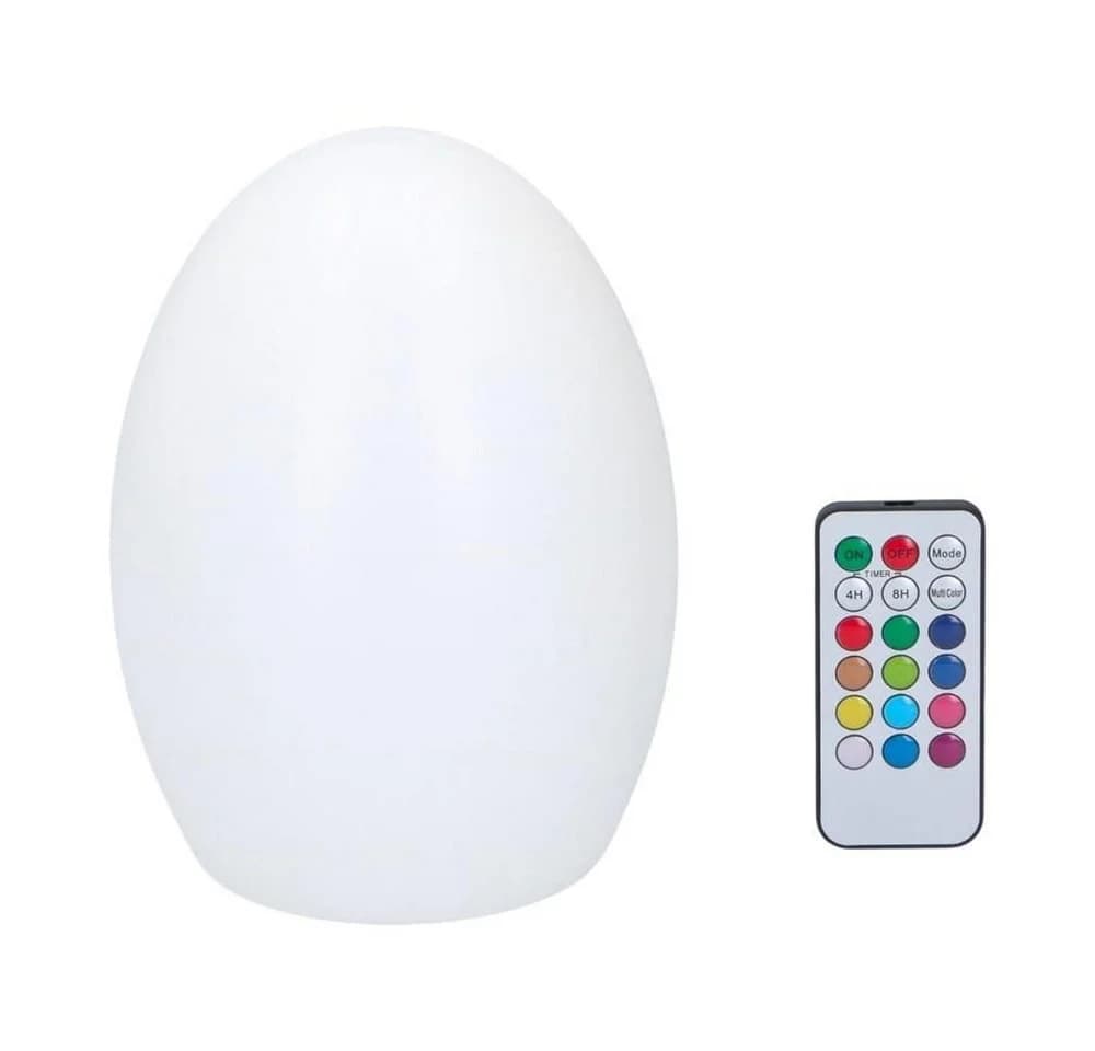 Spetebo LED Nachtlicht LED Leuchtball multi color mit Fernbedienung 19 cm, Farbwechsel, Dimmer, Multicolor
