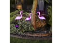 Spetebo Solar Gartenstecker Flamingo 3er Set LED pink Bild 1