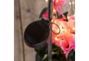 Spetebo LED Solar Deko Wasserhahn mit Blumentopf - Altsilber Bild 3