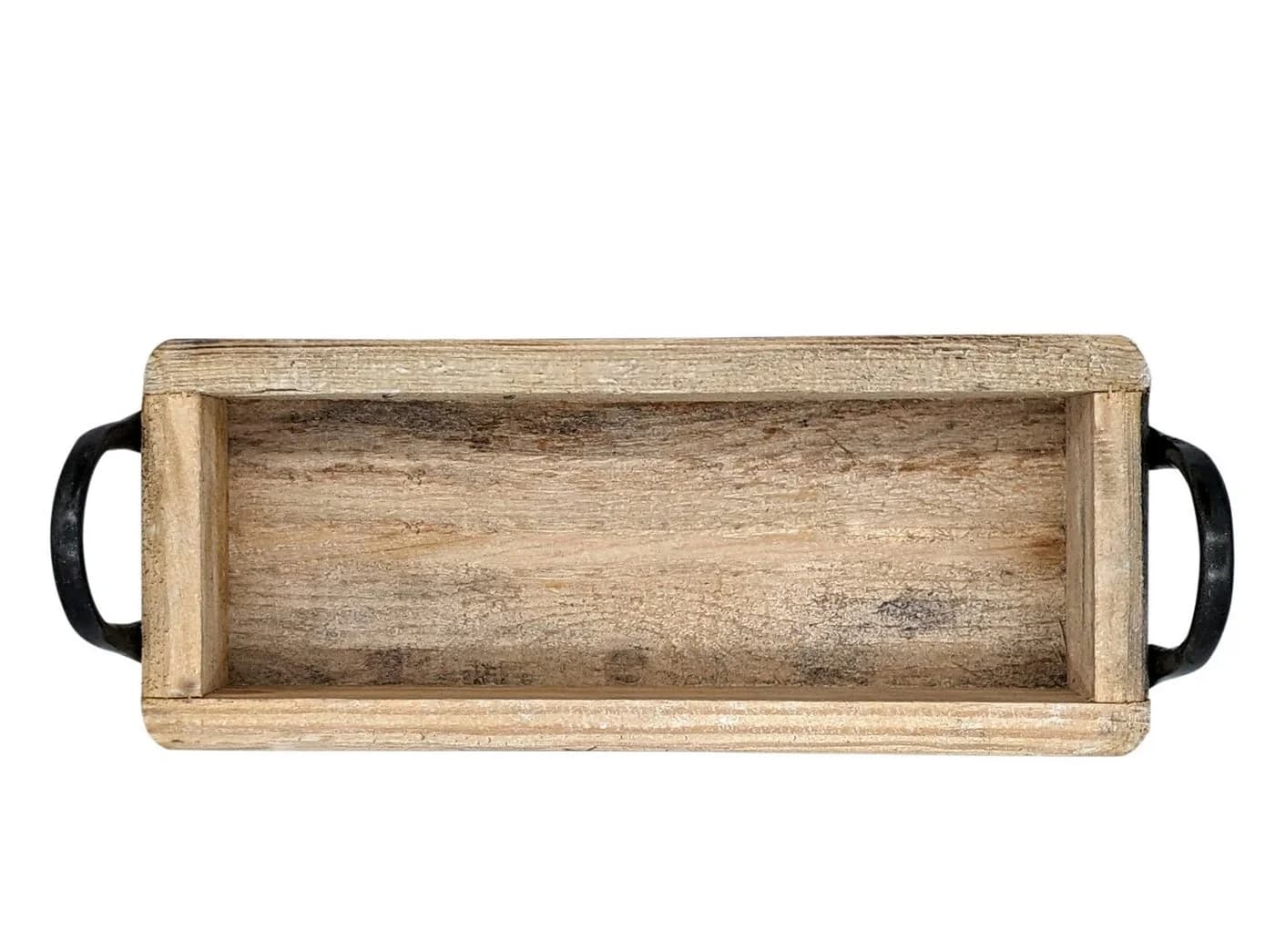 Spetebo Dekoschale Holz Ziegelform Vintage
