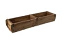Spetebo Dekoschale Holzkiste in Ziegelform 60 x 15 cm Alt Holz Buche Used Look Bild 2