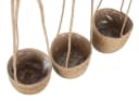 Spetebo Seegras Blumenampel Natur 3er Set Geflochtene Boho Chic Blumentöpfe Bild 3