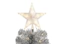 Spetebo Künstlicher Spiral-Weihnachtsbaum 150 cm Silber mit LED Bild 4