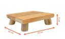 Spetebo Blumenständer Teak Natur Ecker Bild 3