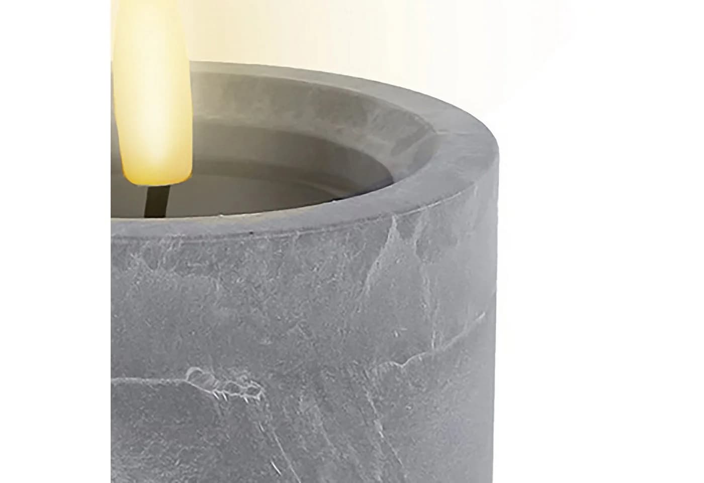 Spetebo LED Kerze in Beton Optik warm weiß mit Timer 2er Set - Bild 3