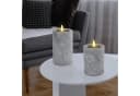 Spetebo LED Kerze in Beton Optik warm weiß mit Timer 2er Set Bild 4