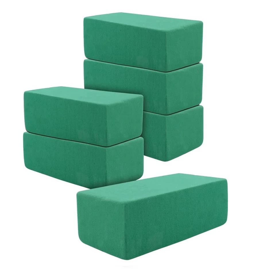Spetebo Blumensteckschaum 6er Pack Grün Kunstharz - Bild 2