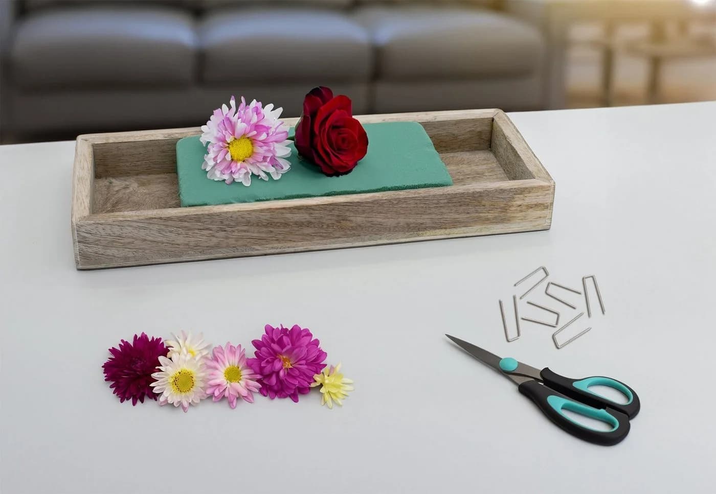 Spetebo Blumensteckschaum 6er Pack Grün Kunstharz - Bild 3