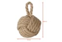 Spetebo Türstopper Jute Knoten 2er Set Creme Beige Maritim Bild 1