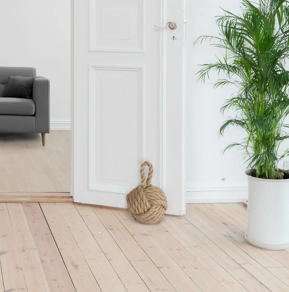 Spetebo Türstopper Jute Knoten 2er Set Creme Beige Maritim - Bild 4