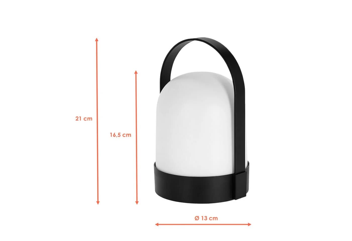 Spetebo LED Außen-Tischleuchte Warmweiß Kunststoff