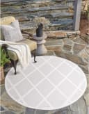 CARPET CITY In-& Outdoorteppich Santorini 457 Beige 3D-Effekt Raute-Look Bild 2