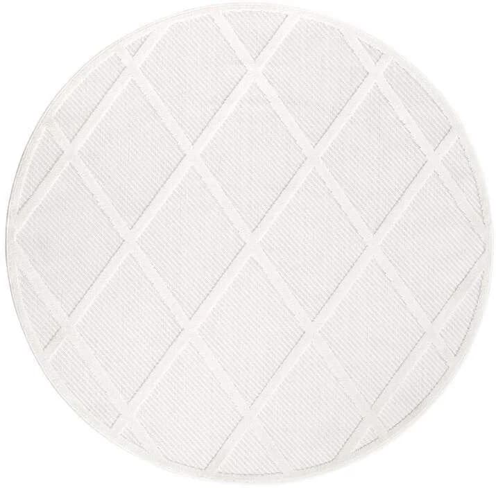CARPET CITY In-& Outdoorteppich Santorini 457 Beige 3D-Effekt Raute-Look - Bild 3