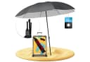 Styngard Sonnenschirm Nizza Grau UV-Schutz 50+ Reise Strandschirm Bild 2