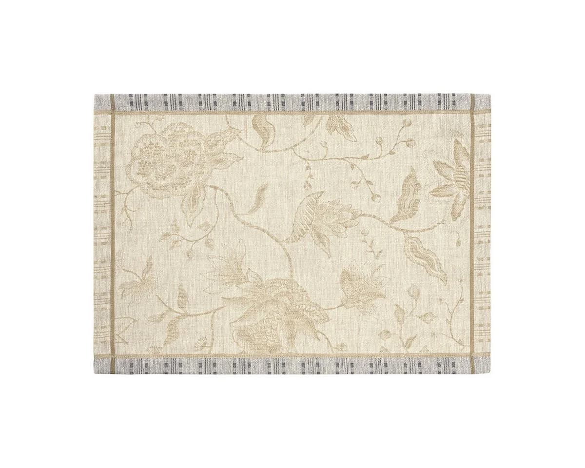 Le Jacquard Français Tischset 2er Set Leinen Braun Jacquard