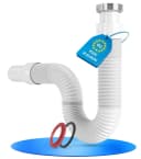 Lobenswerk Siphon SuperFlex Ablaufgarnitur ausziehbar 320-890mm Aluminium Mutter Bild 2