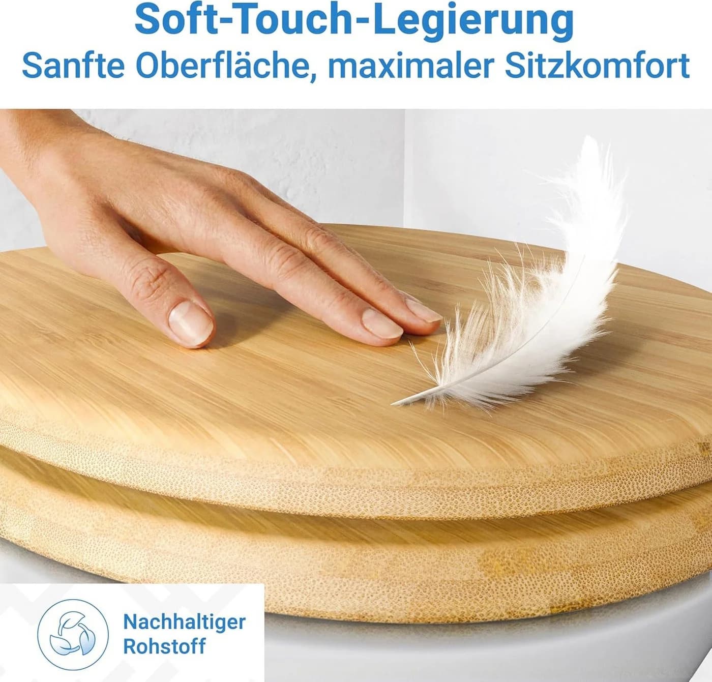 Lobenswerk WC-Sitz mit SoftClose Absenkautomatik Beige