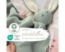 DIKOS Babydecke 100% BIO Baumwolle Strickmuster Hasen Geschenkset Bild 3