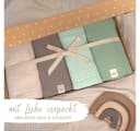 DIKOS Babydecke Mulltücher 4er-SET Gekreppt BIO-Baumwolle Mint Creme Bild 4