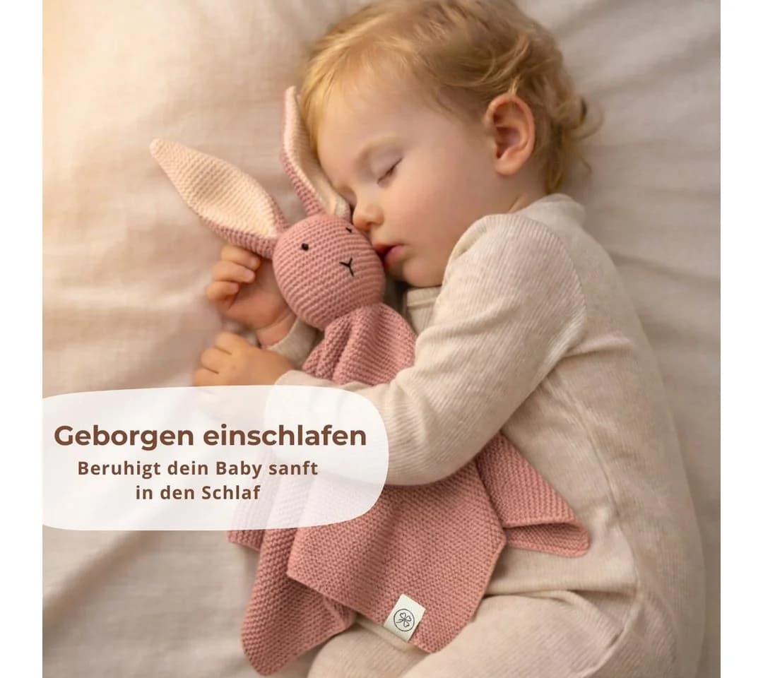 DIKOS Kuscheltuch SCHMUSE-Hase mit Söckchen 100% Bio-Baumwolle - Bild 4