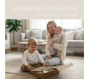 DIKOS Kapuzenhandtuch Badeponcho Baby Kinder Taupe/Altrosa, 100% Bio-Baumwolle Bild 4