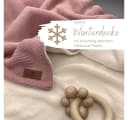 DIKOS Babydecke Winterdecke Neugeborene Baumwolle Fleece OEKO-TEX® Kinderwagendecke Altrosa/Grau Bild 1