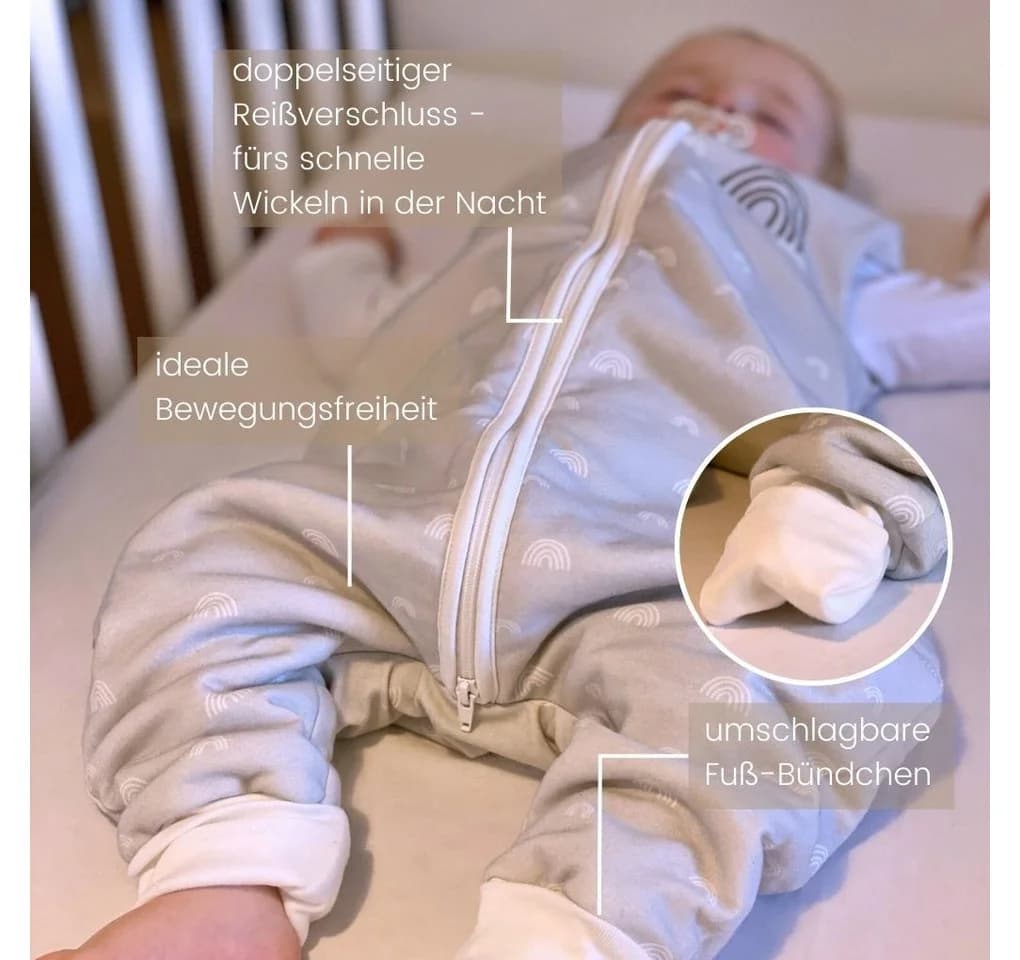 DIKOS Babyschlafsack mit Füßen 2,5 TOG Regenbogen - Bild 5