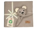 DIKOS Babydecke SCHMUSE-Bär 100% Bio Baumwolle Geschenkset Bild 2