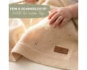 DIKOS Babydecke 100% Bio Baumwolle Strickdecke Beige Bild 1
