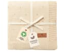 DIKOS Babydecke 100% Bio Baumwolle Strickdecke Beige Bild 2