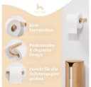 HENNEZ Toilettenpapierhalter "Evan" Akazie Modern Selbstklebend Bild 1