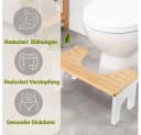 Benkstein Fußhocker Bambus Toilettenhocker Erwachsene klappbar Bild 4