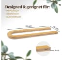 HENNEZ Handtuchhalter Bambus ohne Bohren Wand Bad Bild 4