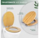Benkstein WC-Sitz Premium Bambus mit Soft Close und Quick Release Bild 1
