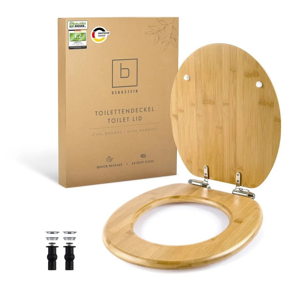 Benkstein WC-Sitz Premium Bambus mit Soft Close und Quick Release - Bild 2