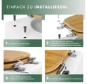 Benkstein WC-Sitz Premium Bambus mit Soft Close und Quick Release Bild 4