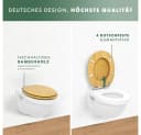 Benkstein WC-Sitz Premium Bambus mit Soft Close und Quick Release Bild 5