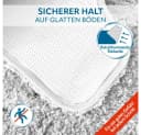 Benkstein WC-Vorleger Set 2-teilig Grau Polyester 1700g/m² rutschfest Bild 5