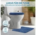 Benkstein Badematte Set 2-teilig Blau Polyester 1700g/m² Bild 1