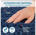 Benkstein Badematte Set 2-teilig Blau Polyester 1700g/m² Bild 3