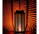 Marrakesch Orient & Mediterran Interior Kerzenlaterne Schwarz/Gold Metall Bild 4