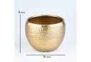 Marrakesch Orient & Mediterran Interior Übertopf Vaso da fiori Elis Gold 15 cm Bild 3