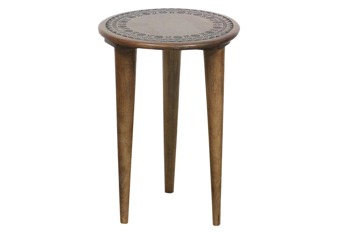 Marrakesch Orient & Mediterran Interior Beistelltisch Orientalischer Beistelltisch Hocker Blumenhocker Astus Rund - Bild 2