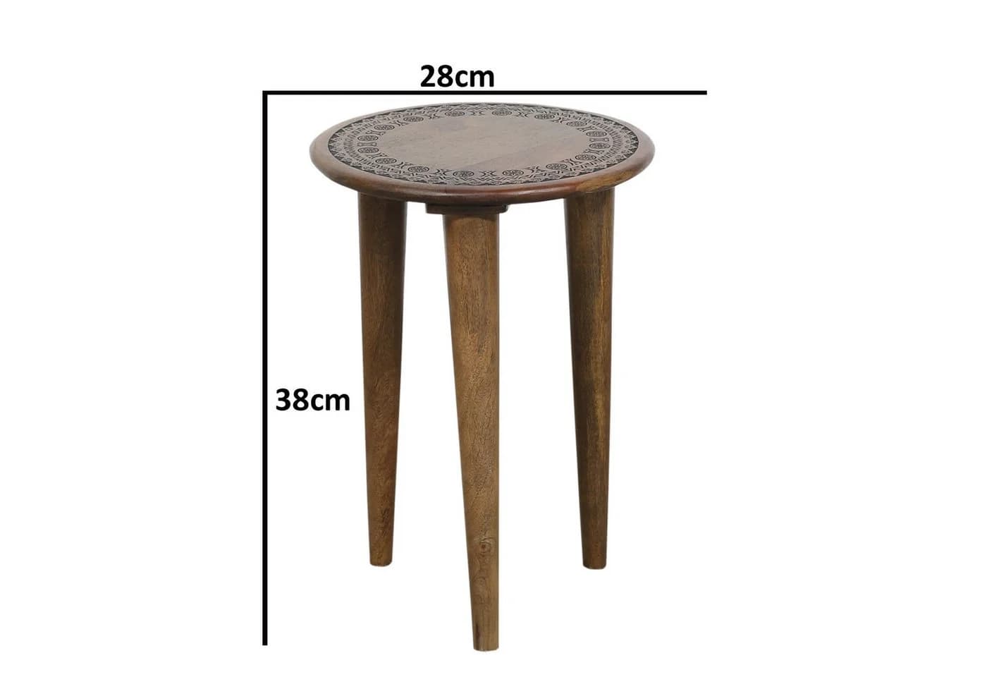 Marrakesch Orient & Mediterran Interior Beistelltisch Orientalischer Beistelltisch Hocker Blumenhocker Astus Rund - Bild 4
