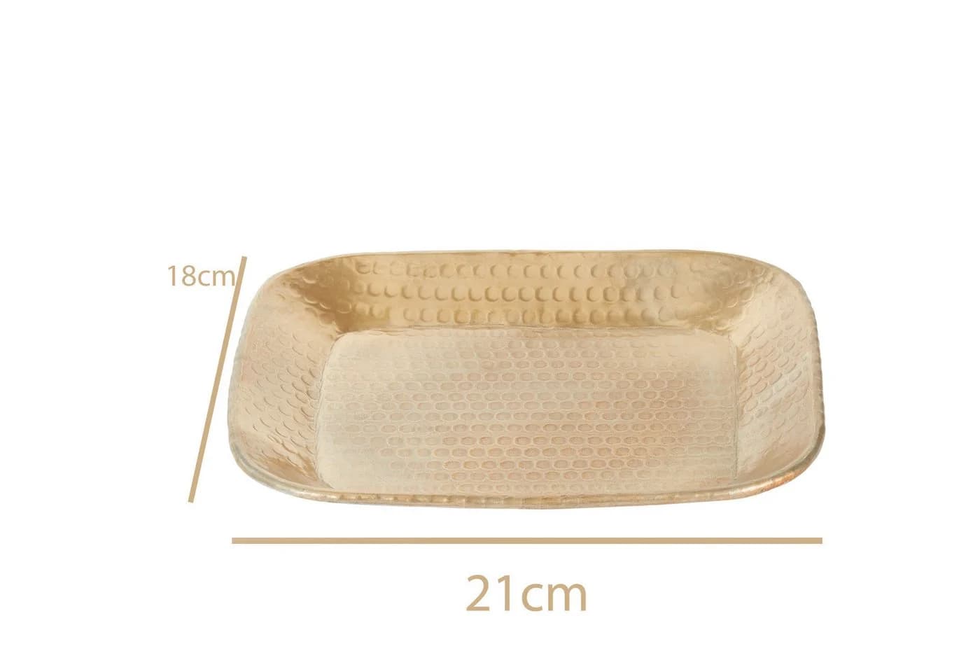 Marrakesch Orient & Mediterran Interior Dekotablett Skandinavisch Gold 21cm - Bild 3